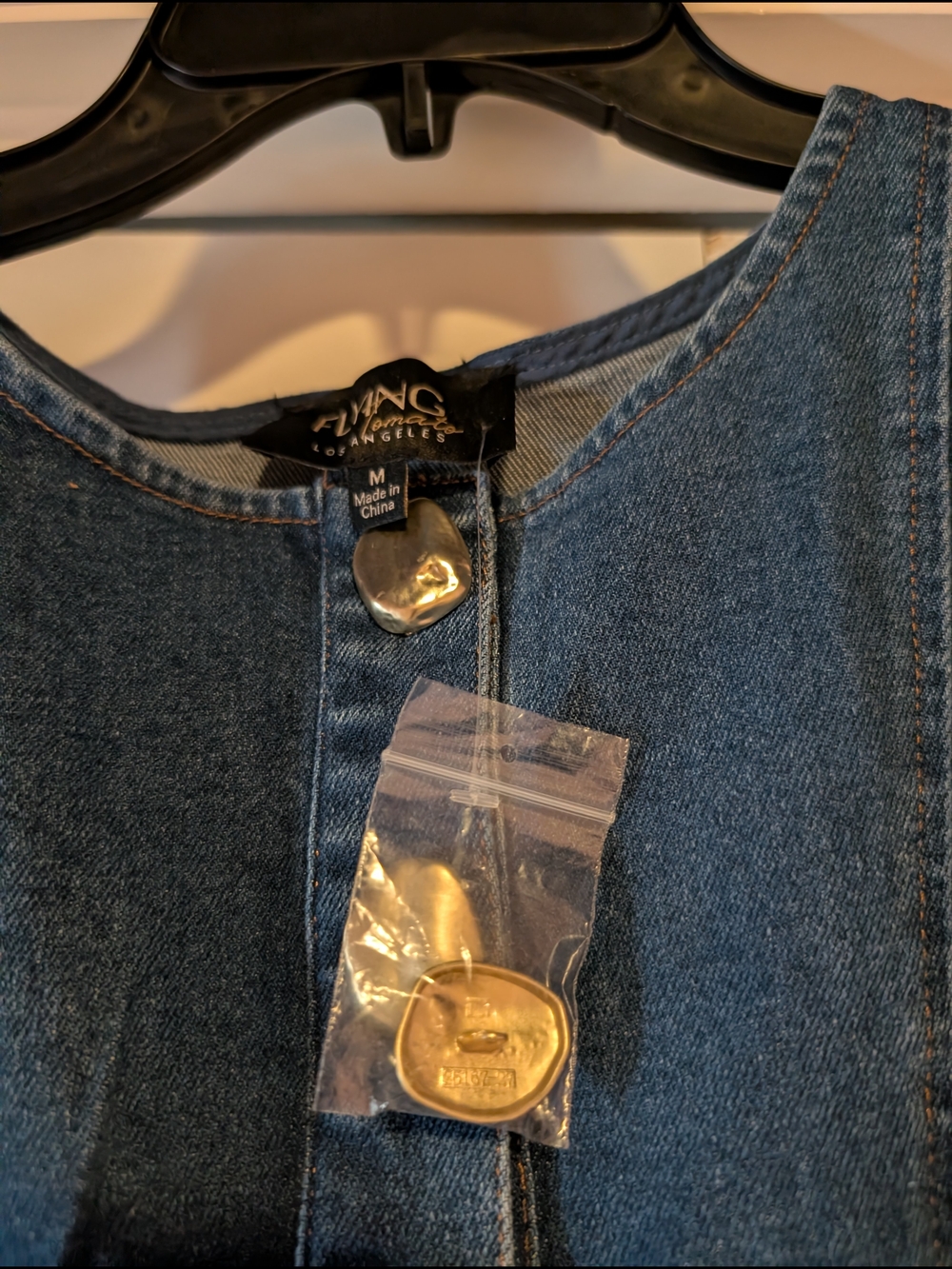 FLYING TOMATO Belted Denim Midi Dress - Picture 5 of 8